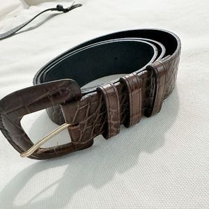 The Frankie Shop croc effect leather belt